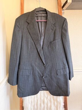 Ralph Lauren Gray Pinstripe Suit Jacket